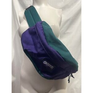 Outdoor Product Y2K Oversized Sling Bag Purple Teal Green Retro Sling Fanny Pack